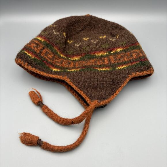 Lost Horizon Wool Beanie Hat Brown Outdoors - Picture 2 of 3